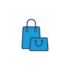 Shopping bag icon vector. shopping icon vector