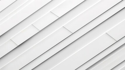 Fototapeta premium Abstract white geometric background with diagonal stripes.