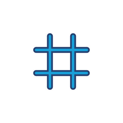 Obraz premium Hashtag icon vector. hashtag symbol