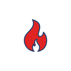 Fire icon vector. fire vector icon