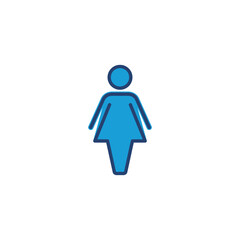 Female icon vector. woman icon vector