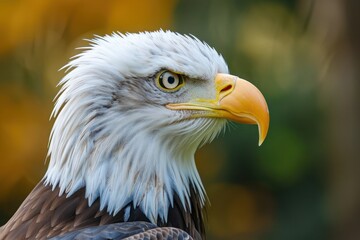 Obraz premium Mature American Bald Eagle, Portrait of wildlife