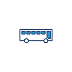 Bus icon vector. bus vector icon