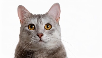 Fototapeta premium 猫のポートレート（cat portrait on white background） 