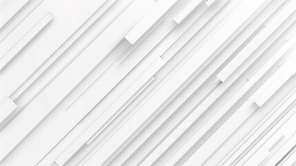 Obraz premium Abstract white geometric pattern with diagonal lines.