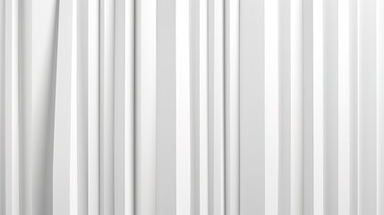 Abstract white striped background with subtle shadow and light.