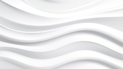 Obraz premium Abstract white wave background.