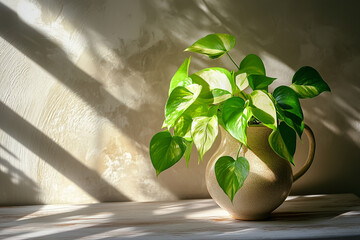 水差しに活けてあるポトス