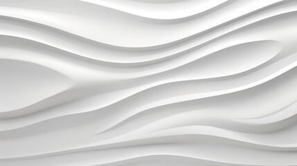 Obraz premium Abstract white wave background.