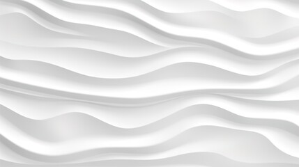 Fototapeta premium Abstract white wave background for design.