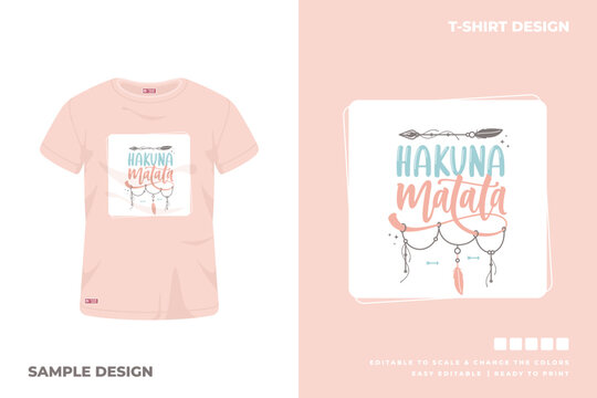 hakuna matata t shirt design