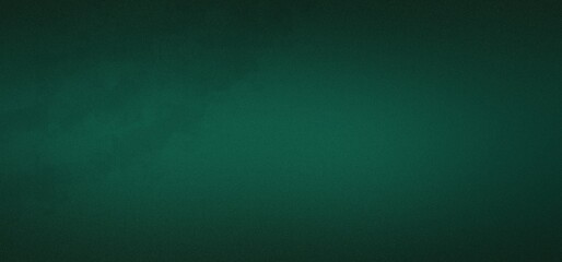 Abstract background with dark green gradient, graininess, grunge noise, website banner design, copy space