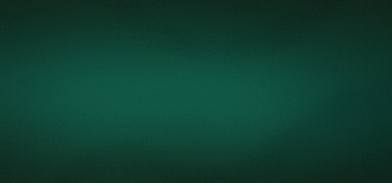 Abstract background with dark green gradient, graininess, grunge noise, website banner design, copy space