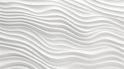 Obraz premium Abstract white wavy background.