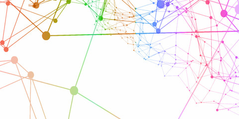 	
Abstract connecting dots and lines with geometric background. Geometric plexus structure cybernetic concept. Internet connection network high digital technology with connecting points and lines.