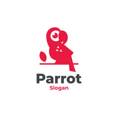 parrot modern logo vector 