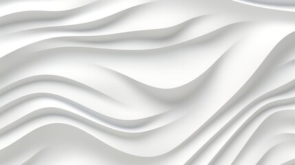 Fototapeta premium Abstract white wavy background.