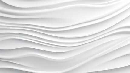 Obraz premium Abstract white wavy background.