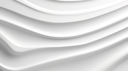 Abstract white wavy background.