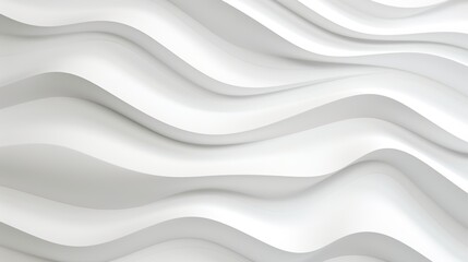 Obraz premium Abstract white wavy background.