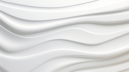 Obraz premium Abstract white wavy background.