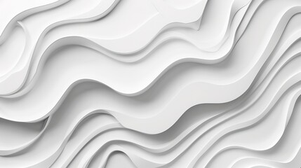 Obraz premium Abstract white wavy background.