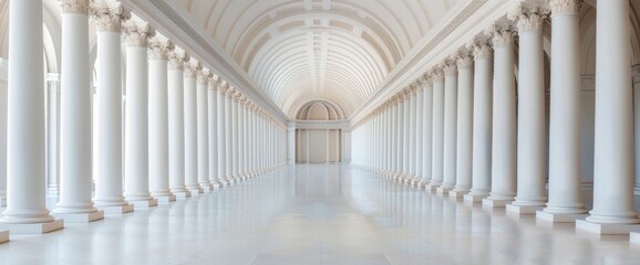 Historic Alexandria Library in daylight, copy space, natural lighting
