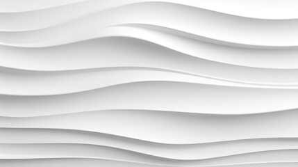 Fototapeta premium Abstract white wavy background for design.