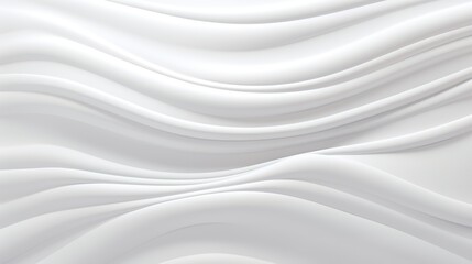 Obraz premium Abstract white wavy background for design.