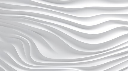 Obraz premium Abstract white wavy background for design.