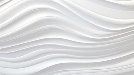 Fototapeta premium Abstract white wavy background texture.
