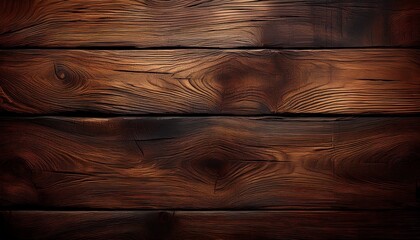 Fototapeta premium Dark brown wooden wall used for the background