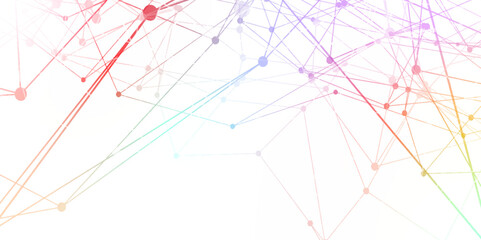 	
Abstract connecting dots and lines with geometric background. Geometric plexus structure cybernetic concept. Internet connection network high digital technology with connecting points and lines.