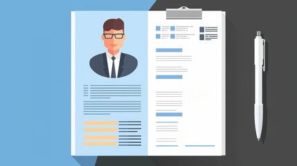 Stylish resume design featuring a professional portrait and clean layout, ideal for job applications and career profiles.