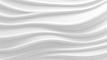 Obraz premium Abstract white wavy background with flowing lines.