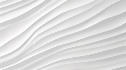 Obraz premium Abstract white wavy background with flowing lines.