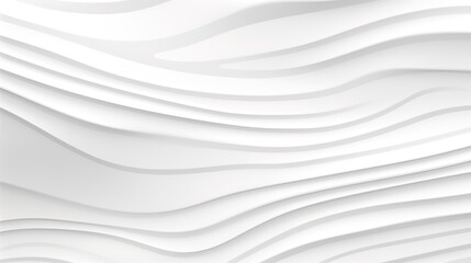 Obraz premium Abstract white wavy background with flowing lines.