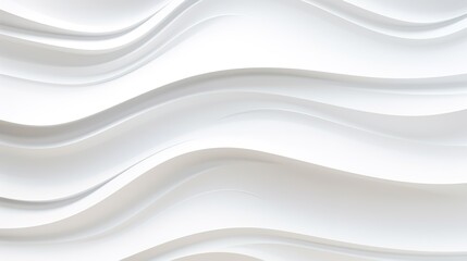 Obraz premium Abstract white wavy background with smooth curves.