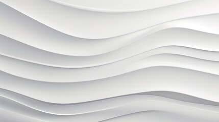Abstract white wavy background with soft gradients.