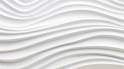 Obraz premium Abstract white wavy background with soft light.
