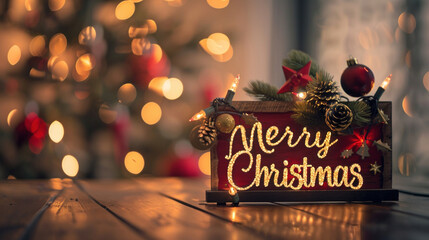 Merry Chrismast Card. Minimalis Card Merry Chrismas with ornament