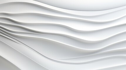 Abstract white wavy background with soft lines.