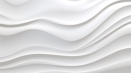 Abstract white wavy background with soft lines.