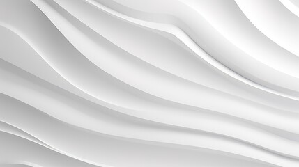 Abstract white wavy background with soft shadows.