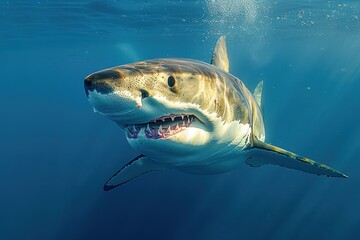 Great White Shark Underwater