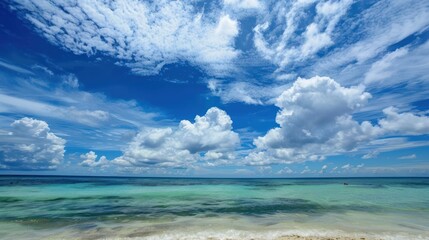 Fototapeta premium Azure Sky Over Turquoise Waters