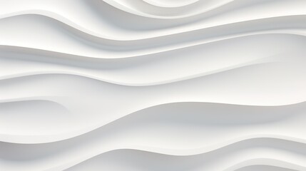 Obraz premium Abstract white wavy background with soft shadows.