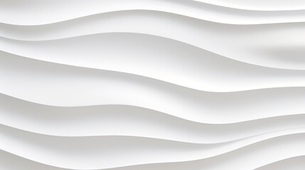 Obraz premium Abstract white wavy background with soft shadows.