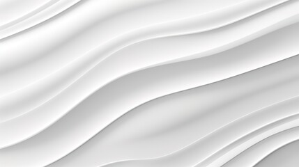Fototapeta premium Abstract white wavy background with soft shadows.