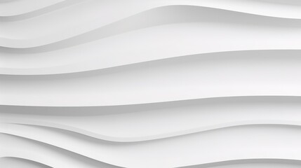 Abstract white wavy background with soft shadows.